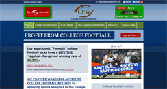 Desktop Screenshot of collegefootballwinning.com